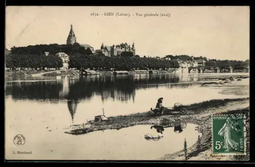 AK Gien /Loiret, Vue générale