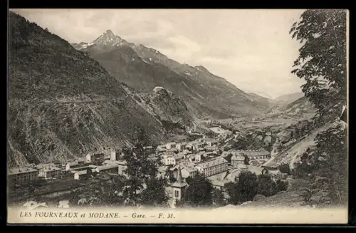AK Les Fourneaux et Modane, Gare
