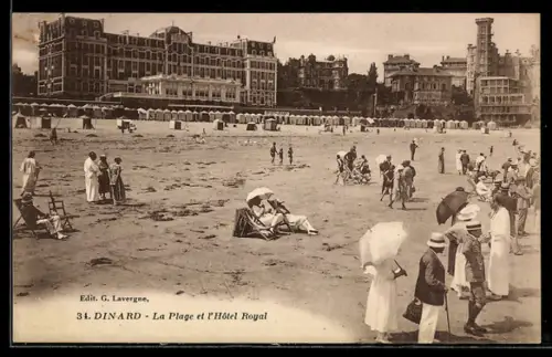 AK Dinard, La Plage et lHôtel Royal