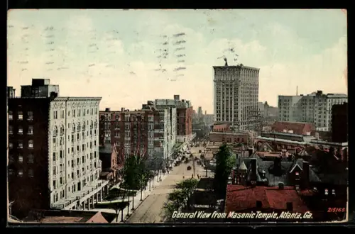 AK Atlanta, GA, General View from Masonic Temple