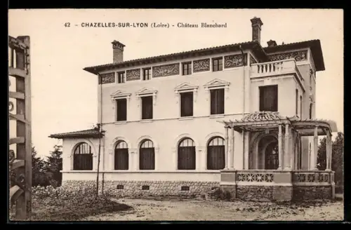 AK Chazelles-sur-Lyon /Loire, Château Blanchard