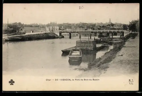 AK Vierzon, Le Pont de Bois du Bassin