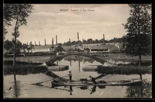 AK Briare /Loiret, Les Usines
