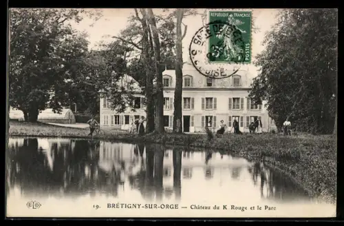 AK Brétigny-sur-Orge, Château du K. Rouge et le Parc