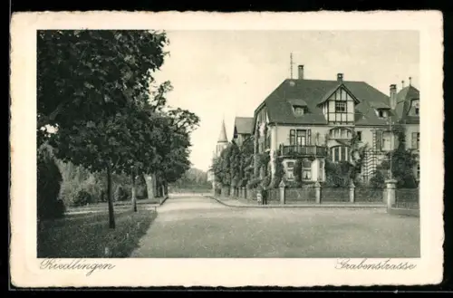 AK Riedlingen, Blick in die Grabenstrasse