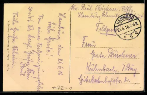 AK Hamburg, U-Bahnhof Rathausmarkt