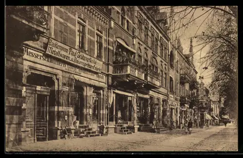 AK Werder /Havel, Bauklempnerei Paul Grützner, Unter den Linden