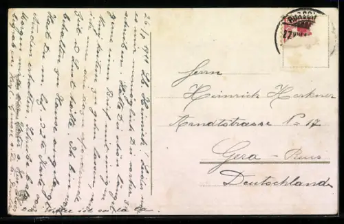 AK Rorschach, Uferpartie mit Booten