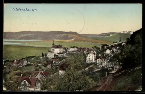 AK Walzenhausen, Teilansicht mit Hotel