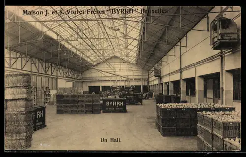 AK Brüssel / Bruxelles, Maison J. et S. Violet Frères Byrrh, Un Hall