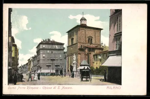 AK Milano, Corso Porta Romana, Chiesa di S. Nazaro
