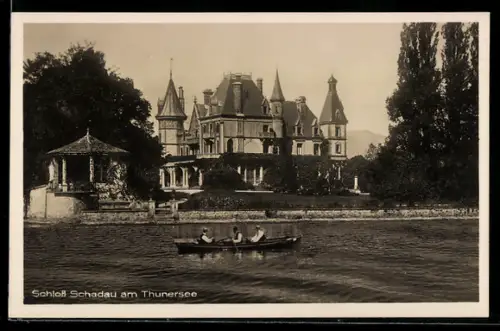 AK Thunersee, Das Schloss Schadau, Ruderboot