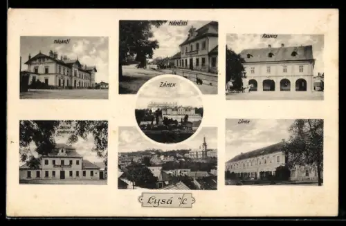 AK Lissa / Lysa, Zamek, Namesti, Radnice