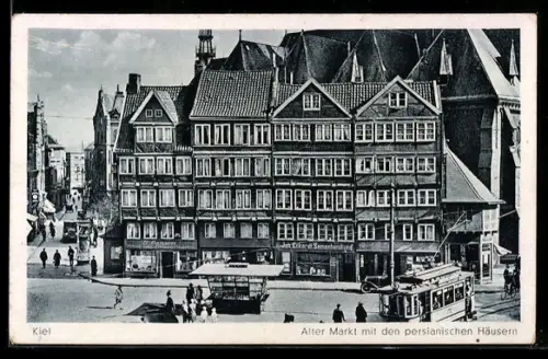 AK Kiel, Alter Markt mit persianischen Häusern