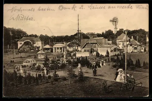 AK Freiberg, Erzgebirgs-Ausstellung 1912