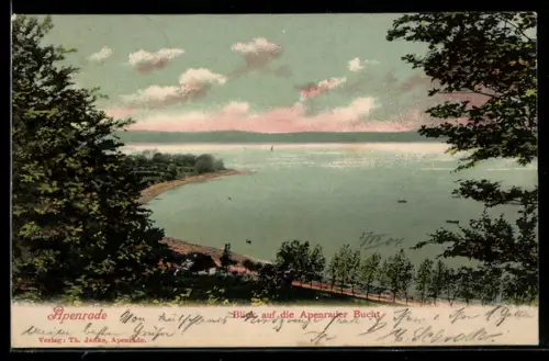 AK Apenrade, Blick auf die Apenrader Bucht