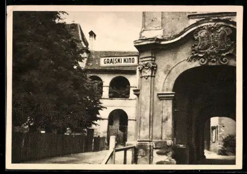 AK Maribor-Marburg, Slowenisches Kino im alten Schloss Grajski Kino
