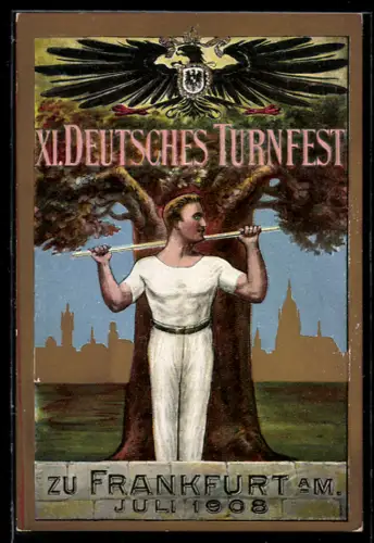 AK Frankfurt a. M., XI. Deutsches Turnfest 1908