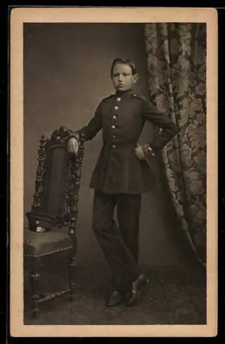 AK Wahlstatt, Paul von Hindenburg in Uniform als Kadett 1860