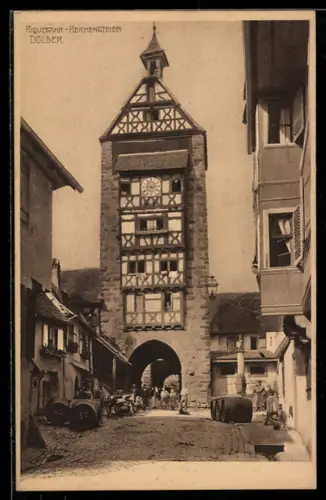 AK Reichenweiher, Strassenpartie am Dülder