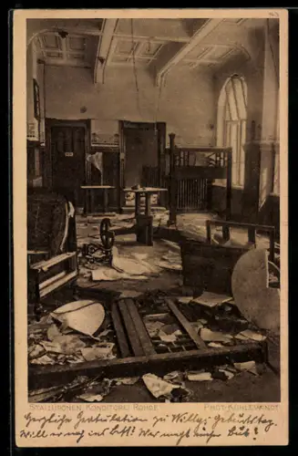 AK Stallupönen, Konditorei Rohde, zerstörtes Cafe