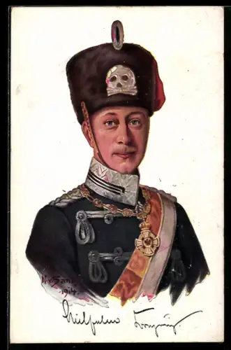 AK Kronprinz Wilhelm von Preussen in Paradeuniform