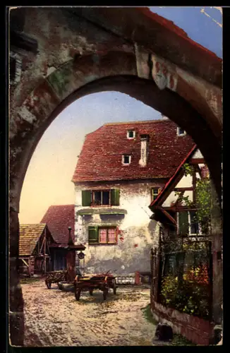 AK Rosheim, Idyll an einem Bauernhof