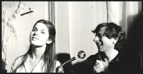 Fotografie Regisseur Roman Polanski mit Schauspielerin Nastassia Kinski, Grossformat 30 x 15cm
