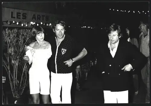 Fotografie Regisseur Roman Polanski auf einer abendlichen Gesellschaft, Grossformat 25 x 18cm