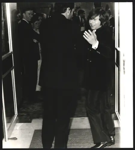 Fotografie Regisseur Roman Polanski bei einem Empfang