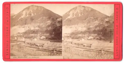 Stereo-Fotografie Giacomo Brogi, Firenze, Ansicht Les Fourneaux, Panorama