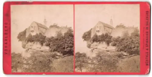 Stereo-Fotografie Würthle & Spinnhirn, Salzburg, Ansicht Bregenz /Vorarlberg, St. Gebhards-Kapelle