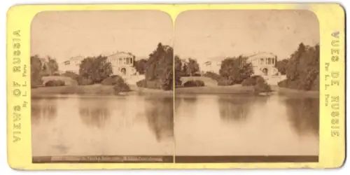 Stereo-Fotografie L. L., Paris, Ansicht Saint-Pétersbourg, Château de Tzarko-Zello
