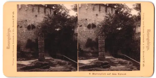 Stereo-Fotografie Gustav Liersch & Co., Berlin, Ansicht Hirschberg, Marterpfahl auf dem Kynast