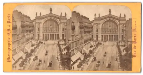 Stereo-Fotografie Photographie H. J., Paris, Ansicht Paris, Nouvelle gare du Nord