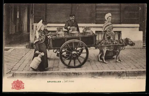 AK Bruxelles, Laitières, Hundegespann