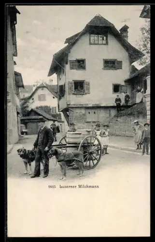 AK Luzern, Milchmann mit Hundegespann