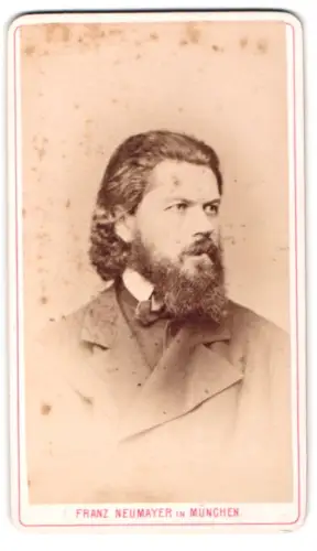 Fotografie Franz Neumayer, München, Neuhauserstrasse 29, Portrait P. Rudolf Blättler, Religiöser Maler Kloster Einsiedeln
