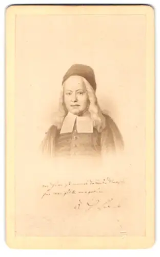 Fotografie C. Höpfner, Halle a. S., Porträt August Hermann Francke, evang. Theologe