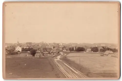 Fotografie P. E. Nickelsen, Westerland /Sylt, Ansicht Westerland a. Sylt, Landschaftsansicht mit Blick zum Ort