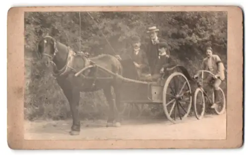 Fotografie unbekannter Fotograf und Ort, Halbrenner vor dem Start für das Wettrennen 1893, Pferd