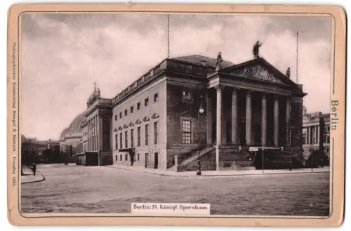 Fotografie Stengel & Markert, Dresden, Ansicht Berlin, Königliches Opernhaus
