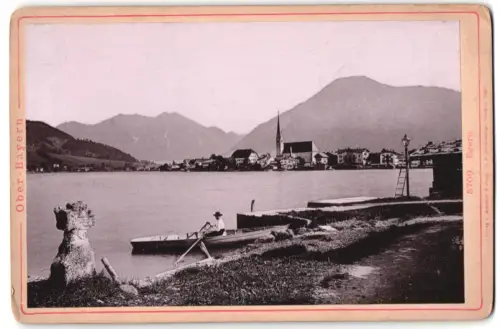 Fotografie Römmler & Jonas, Dresden, Ansicht Egern /Oberbayern, Seeblick mit Boot