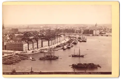 2 Fotografien Lindahls Fotografiaffär, Stockholm, Ansicht Stockholm, Blick von Mosebacke