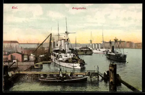 AK Kiel, Kriegshafen mit der Kriegsflotte