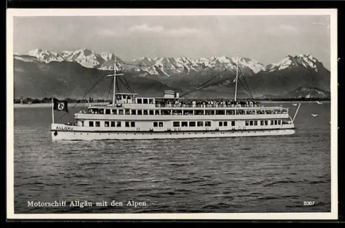 AK Motorschiff Allgäu auf dem Bodensee, 