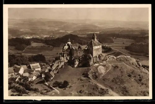 AK Hersbruck /Mfr., Burg Hohenstein, Das schöne Deutschland, Bild 166 Reichswinterhilfe-Lotterie 1934/35, Ganzsache