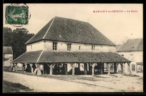 AK Marigny-en-Orxois, La Halle