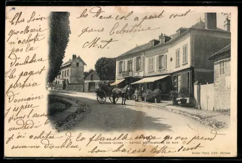 AK Vernon /Eure, Entree du Faubourg de Bizy