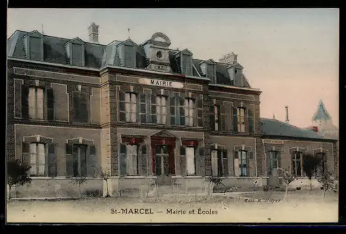 AK St-Marcel, Mairie et Écoles